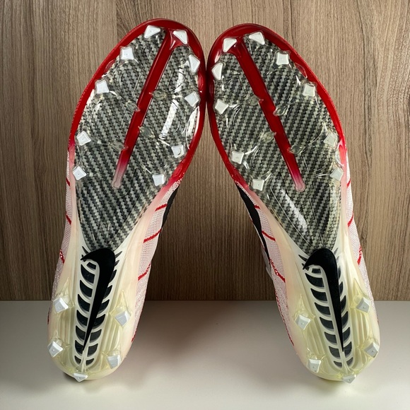 Nike Vapor Untouchable 3 Elite Football Cleats White/Red AO3006-160 Men’s Sz 12 - Picture 8 of 9